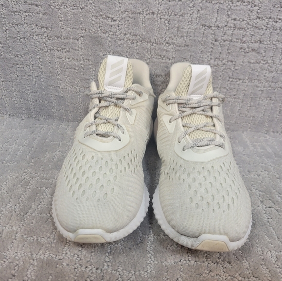 Adidas Alphabounce Women's Size 6.5 Beige Athletic Running Sneakers Shoes BW1196 - Picture 2 of 11